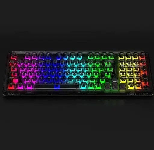 Беспроводная клавиатура Xiaomi Miiw Customized Mechanical Keyboard BlackIO98 Dark Silver (3262407) - фото 4