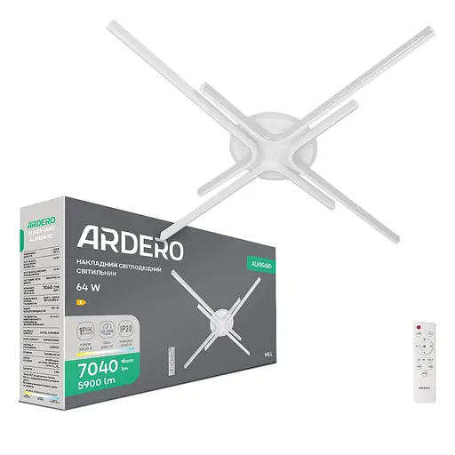 Світлодіодний накладний світильник Ardero AL6185ARD MILL 64Вт білий - фото 1