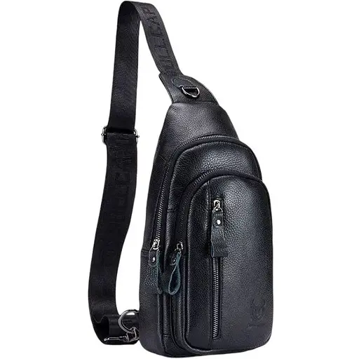 Кожаная сумка слинг Bull 32х18х5.5 см sum0025561 - фото 1