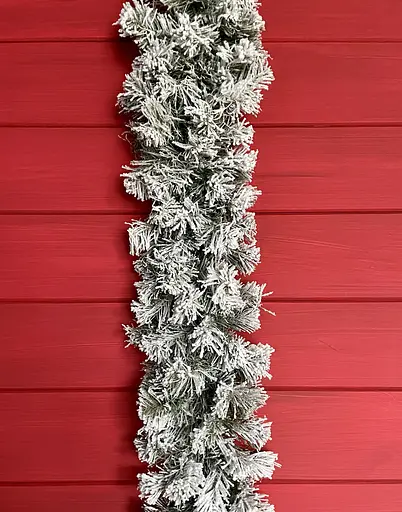 Гірлянда хвойна Hvoya Classic з плівки засніжена 2 м - фото 2