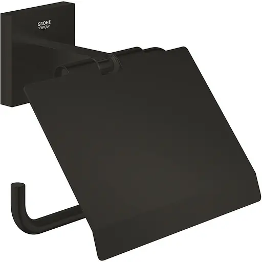 Тримач туалетного паперу Grohe QuickFix Start Cube 411022430 Чорний матовий - фото 1