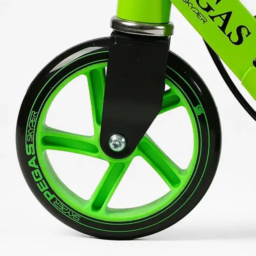 Двухколесный самокат Skyper Pegas до 60кг колеса PU 145мм (Зеленый) - фото 4