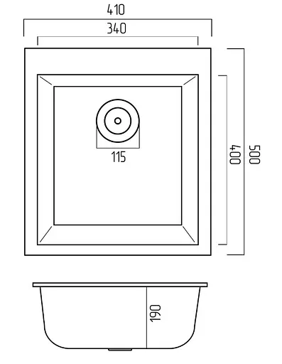 Кухонная мойка Platinum 4150 SOKIL (SP000038336) - фото 5