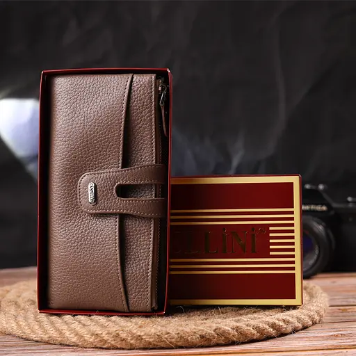 Женский кожаный кошелек Canpellini 19х9.5х1.5 см acs0025142 - фото 8