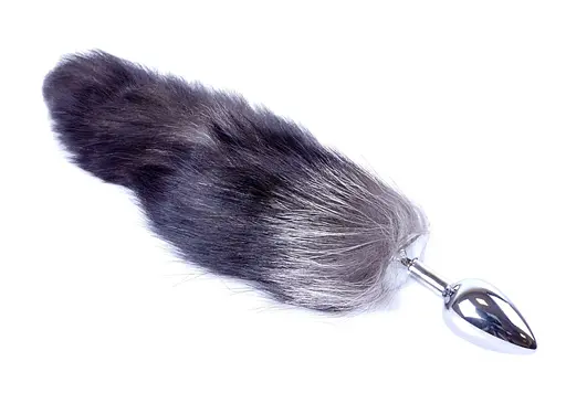 Анальна пробка Boss Fox TAIL Black XXL 9 см (чорний) - фото 7