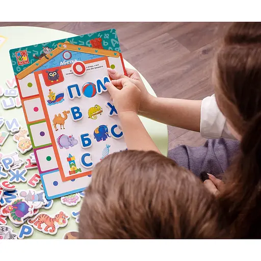 Игра настольная "Азбука с магнитной доской" VT5412-01 - фото 6