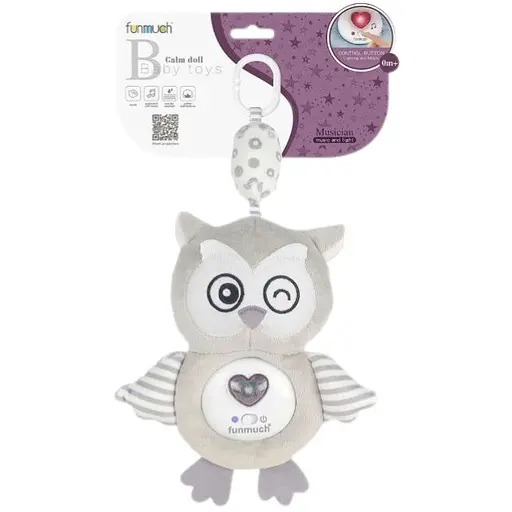 Іграшка музична Funmuch підвіска Совеня зі світловими ефектами (FM888-20) - фото 2