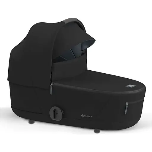 Люлька Cybex Mios Lux Deep Black + Текстиль для прогулянкового блоку Cybex Mios Deep Black + Шасси для коляски Cybex Mios LS RBA Chrome Black - фото 3
