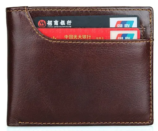 Мужской кожаный кошелек Vintage 11.5x9.5 см acs0015359 - фото 5