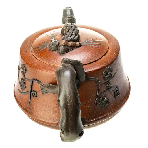 Исинский чайник Сосна, бамбук и слива 400 мл в стиле Ван Иньсянь - фото 5