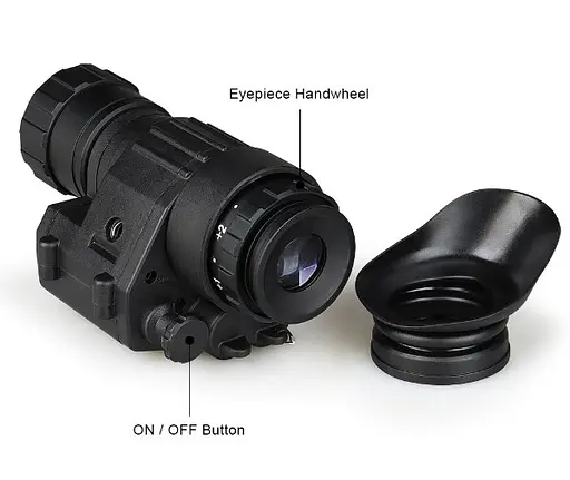 Монокуляр ночного видения PVS-14 (до 400м) с креплениями Mount на шлем - фото 7