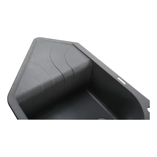 Гранитная мойка Globus Lux Garda серый металлик 1000x500 мм А0003, Серый - фото 3