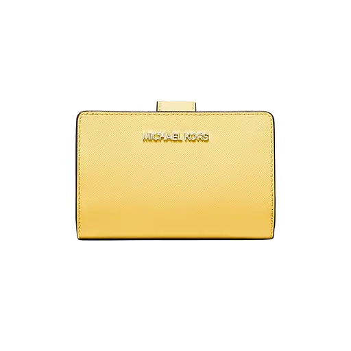 Жіночий шкіряний гаманець MICHAEL KORS (середній, жовтий)