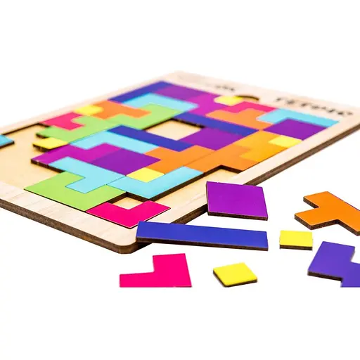 Розвиваюча іграшка PuzzleOK Тетріс Арт-70063 дерев'яна - фото 3