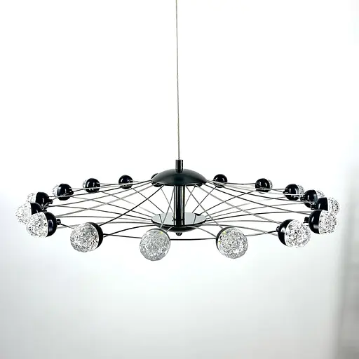 Люстра-колесо у стилі постмодерн | Арт. L 20044 BK | Line F - фото 11