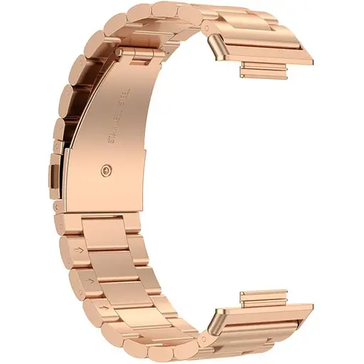 Ремешок DK для Huawei Watch Fit 2 Metal Fitlink Steel Watch Band (rose gold) - фото 2
