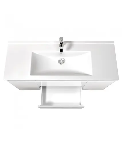 Тумба Мойдодир Сорренто 120-А з умивальником SU-120 Білий підвісна Білий - фото 5