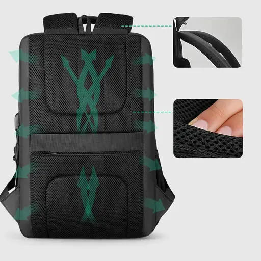 Рюкзак міський Mark Ryden 9103SJ 21л з відділенням для ноутбука 17,3" і USB Black (16262) - фото 7