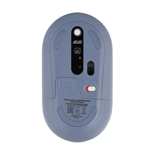 Мышка 2E MF300 PETSCATS Silent Wireless/Bluetooth Blue (2E-MF300WPETSBL) - фото 4