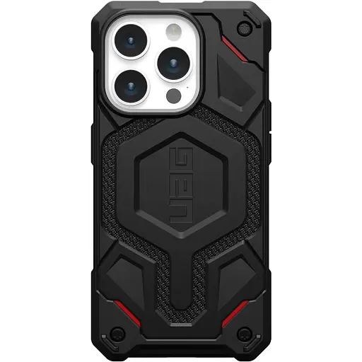 Чехол-накладка Urban Armor Gear Monarch Pro Magsafe для iPhone 15 Pro Kevlar Black (114221113940) - фото 7