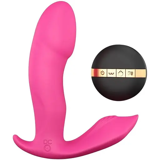 Вибратор Dorcel Secret Clit с подогревом и пультом ДУ голосовое управление
