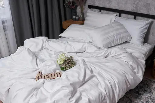 Пододеяльник Moon&Star Satin Premium Royal White Евро 200x220 см - фото 4