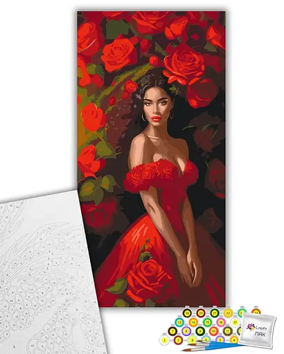 Набор для росписи ArtCraft Искушение в красном 40 x 80 см (10145-AC) - фото 2