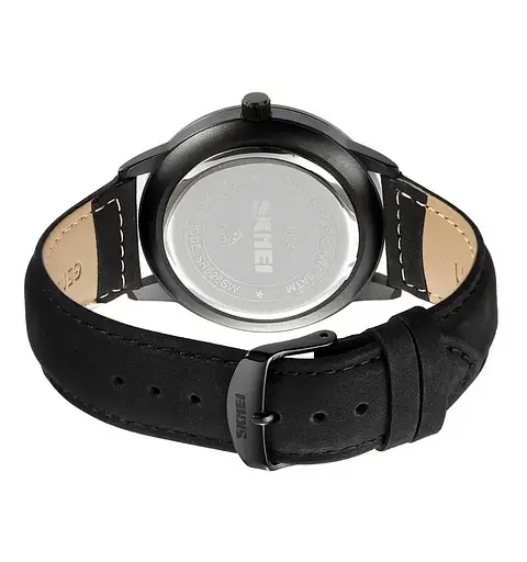 Часы классические мужские Skmei 2034 (Черный с черным) - фото 8