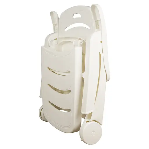 Уцінка. Шезлонг складаний Market Union 185х75х100 см білий (958725) - фото 4