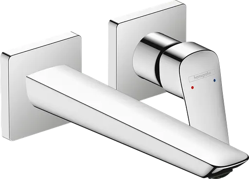 Смеситель для умывальника Hansgrohe Logis скрытого монтажа со стены 205 мм хром 71256000 Хром - фото 1