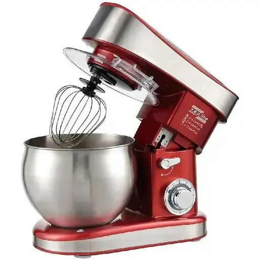 Червоний Кухонний тестоміс міксер 4в1 3500 Вт на 7 літрів Zepline із нержавіючої сталі ZP-137