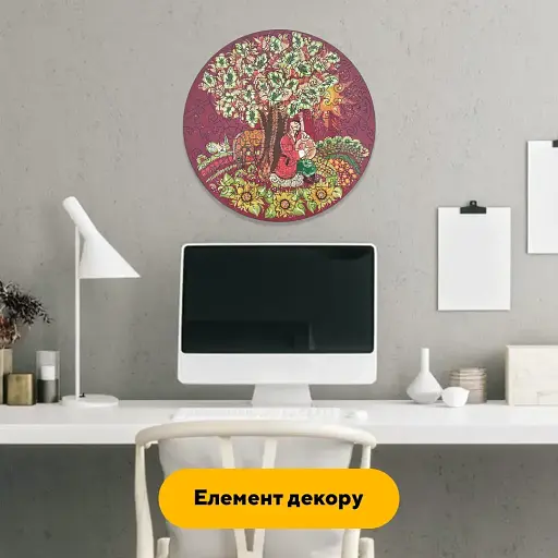 Деревянный пазл Петриковский Роспись Мамай Анны Олейник, А4, Картонная коробка 100 элементов - фото 6