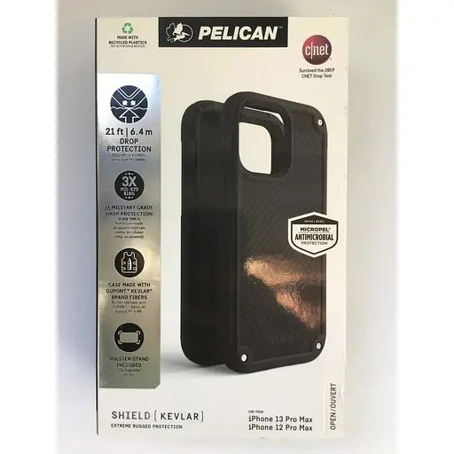 Противоударный чехол Pelican Shield Kevlar для iPhone 13 Pro Max/12 Pro max Black аналог OtterBox Defender - фото 2