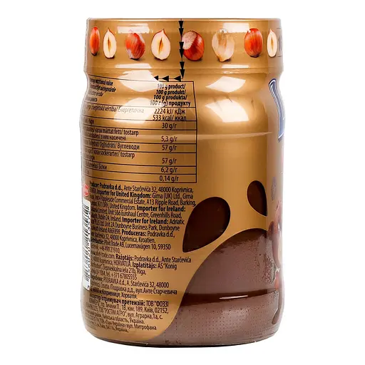 Горіхова паста Lino Lada Gold з какао та фундуком 350 г (859945) - фото 2