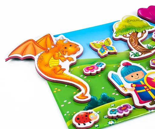 Игра настольная "Магнитная игра. Принцесса и рыцарь" укр. RK2070-01 - фото 3