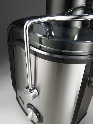 Gorenje Соковитискач відцентрований 800Вт, чаша-1.1л, макуха-1.5л, жолоб на ціле яблуко, пластик/метал, чорний - фото 6