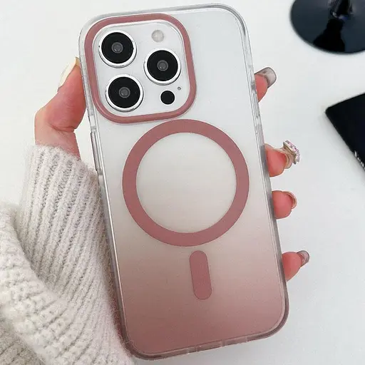 Чехол Epik TPU+PC Phantom with MagSafe для Apple iPhone 16 Pro 6.3 Rose Gold - фото 2