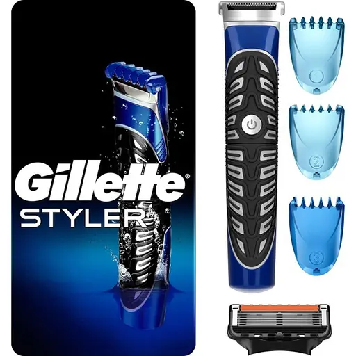 Триммер для бороды и усов Gillette Fusion5 ProGlide Styler + станок для бритья (7702018273386) [95624]