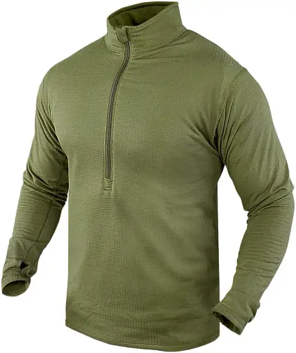Термокофта Condor Base II Zip Pullover XL Olive drab