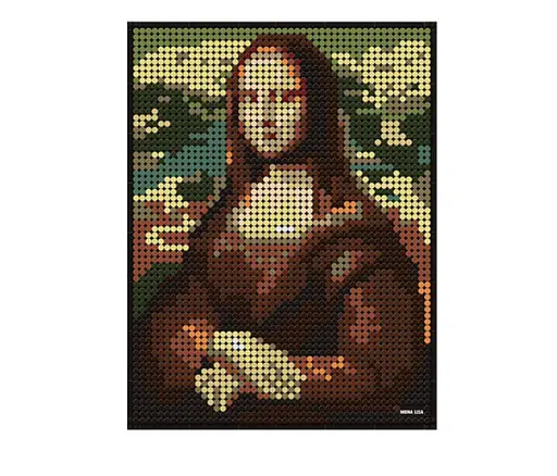 Конструктор искусство архитектура Wange 3D картина Mona Lisa Мона Лиза для детей и взрослых 3Д 3262 детали - фото 1