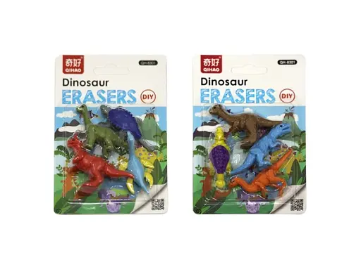 Набір ластиків Динозаври, 6 шт. - фото 4