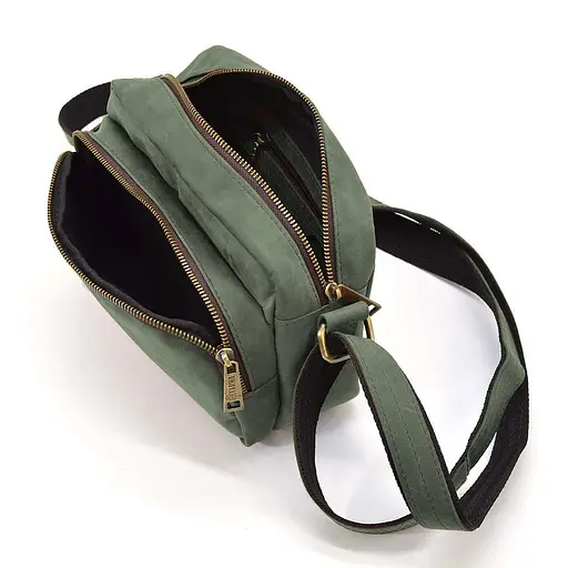 Невелика чоловіча сумка через плече на 2 відділення TARWA 23х16х11 см sum0028181 - фото 6