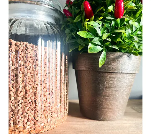 Банка емкость стеклянная с крышкой для хранения сыпучих продуктов 1150 мл, S&T Прозрачный 87085 - фото 4