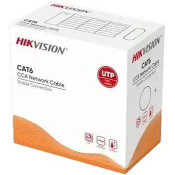 Кабель кручена пара CAT6 Hikvision (для внутрішньої прокладки) DS-1LN6UU/CCA