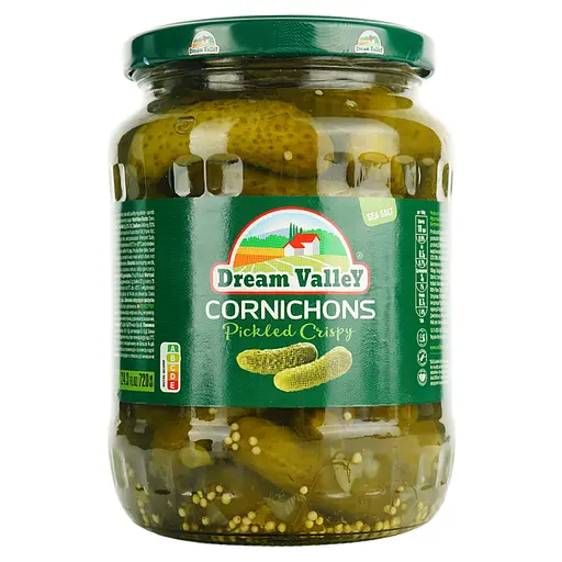 Корнішони Dream Valley Хрусткі 640 г