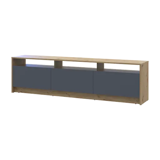 Тумба ТВ Doros U3 Дуб Артізан/Графіт ДСП 180х33х43 (41516202)