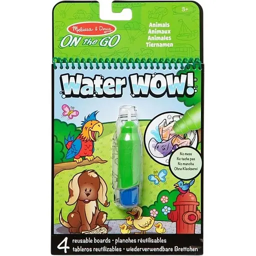 Водна розмальовка з ручкою Melissa & Doug Water WOW Тварини (SM93200/6074878)