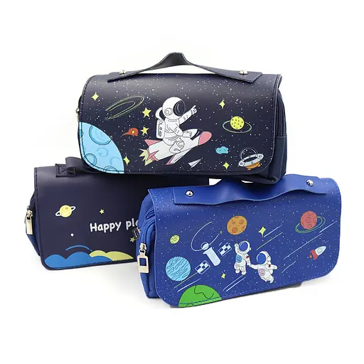 Пенал Космос, 20.5x5.5x7 см, з ручкою (В асортименті) - фото 2