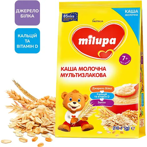 Молочна каша Milupa Мультизлакова 210 г - фото 1