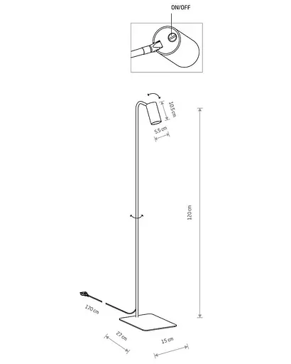 Торшер Nowodvorski 7717 Mono - фото 2